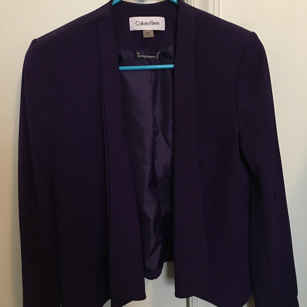 Calvin Klein purple blazer